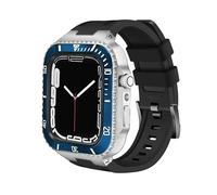 BNCXMO Kit di modifica da 45 mm per banda 8 kit mod di modalità 44 mm in acciaio in metallo cinghia di silicone cinghia per iwatch 8 serie 7 6 5 4