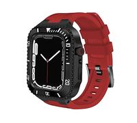 BNCXMO Kit di modifica da 45 mm per banda 8 kit mod di modalità 44 mm in acciaio in metallo cinghia di silicone cinghia per iwatch 8 serie 7 6 5 4