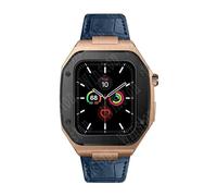 BNCXMO Kit di modifica della cinghia in pelle da 44 mm per banda 8 custodia 7 45 mm Mod metallo metallo cinghia per iwatch serie 8 7 se 6 5 4