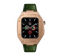 BNCXMO Kit di modifica della cinghia in pelle da 44 mm per banda 8 custodia 7 45 mm Mod metallo metallo cinghia per iwatch serie 8 7 se 6 5 4