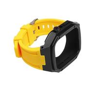 BNCXMO Kit di modifica Strap in silicone+custodia in metallo per banda 45mm 41mm 41mm 44 mm di orologio per Iwacth 8 7 SE 6 5 4 Mod Bracciale