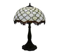 BNCXMO Lampada da Tavolo da 16 Pollici Lampada da Comodino per Perle Gialle Lampada da Tavolo Vintage Vetro colorato da scrivania Camera da Letto