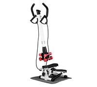 BNCXMO Multifunktions Stepper per Interni, Macchina da Arrampicata Regolabile Manota di Fitness silenziosa, esercitatore a Pedale Pieghevole con braccioli (A1)