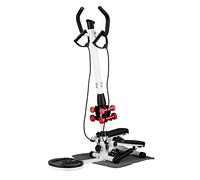 BNCXMO Multifunktions Stepper per Interni, Macchina da Arrampicata Regolabile Manota di Fitness silenziosa, esercitatore a Pedale Pieghevole con braccioli (A1)