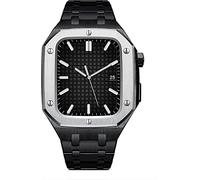 BNCXMO NOBLE METAL ORCHIO BANDA+Custodia da orologio ， per banda cinghia bracciale in acciaio inossidabile da 44 mm 45 mm ， per iwatch serie 8 7 6 SE 5 4