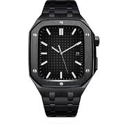 BNCXMO NOBLE METAL ORCHIO BANDA+Custodia da orologio ， per banda cinghia bracciale in acciaio inossidabile da 44 mm 45 mm ， per iwatch serie 8 7 6 SE 5 4