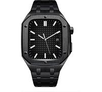 BNCXMO NOBLE METAL ORCHIO BANDA+Custodia da orologio ， per banda cinghia bracciale in acciaio inossidabile da 44 mm 45 mm ， per iwatch serie 8 7 6 SE 5 4