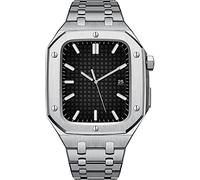 BNCXMO NOBLE METAL ORCHIO BANDA+Custodia da orologio ， per banda cinghia bracciale in acciaio inossidabile da 44 mm 45 mm ， per iwatch serie 8 7 6 SE 5 4