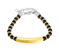 BNCXMO Nuova 2025 MENS DONNE ID ID Bracciale in acciaio inossidabile Agata Nera agata Catena estesa estesa 8,26 pollici +6 cm N1552 Risultati di gioielli Accessori alla moda di moda Regalo creativo