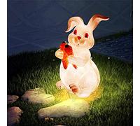 BNCXMO Ornamenti per Animali a Resina a LED Statue-Solare di Tartaruga da Giardino, Decorazioni di GNOME Resistenti alle intemperie dipinte a Mano, Ampia Decorazione per Animali all'aperto, Alto 20,9