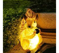 BNCXMO Ornamenti per Animali a Resina a LED Statue-Solare di Tartaruga da Giardino, Decorazioni di GNOME Resistenti alle intemperie dipinte a Mano, Ampia Decorazione per Animali all'aperto, Alto 20,9