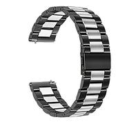 BNCXMO Orologi Adatto per Watch Smart Watch Classic in acciaio inossidabile in metallo in acciaio, la sostituzione del cinturino del polso è adatto per 22 mm, 20 mm /20 mm/argento nero