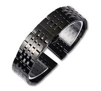 BNCXMO Orologi cinghia Watch Cing Watch Bracciale in acciaio inossidabile solido sette perle con fibbia per farfalla 12mm14mm16mm18mm19mm20mm22mm24mm cinturino /24 mm/oro rosa
