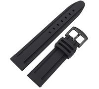 BNCXMO Orologi cinghie da 22 mm da 24 mm in silicone cinghia da orologio sport morbido orologio in gomma in gomma cabina in acciaio inossidabile Accessori braccialetti con fibbia.