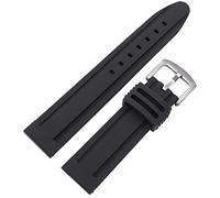 BNCXMO Orologi cinghie da 22 mm da 24 mm in silicone cinghia da orologio sport morbido orologio in gomma in gomma cabina in acciaio inossidabile Accessori braccialetti con fibbia.