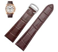 BNCXMO Orologio per la serie calibro serbatoio Guida orologio meccanico in pelle uomini e donne 20mm 22mm 23mm 25 mm di orologio (colore: carbone nero, dimensione: 25mm)