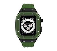 BNCXMO Per Band Serie 8 45mm Uomo Cassa Della Vigilanza In Lega 44mm 42mm di Lusso Metallo Gomma In Acciaio Inox Accessori Per IWatch Serie 7 6 5 4 SE Cover, 44mm, A