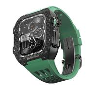 BNCXMO Per banda 8 7 6 5 4 Serie SE 44/45mm, kit di modifica della banda di orologi di lusso, cinturino fluororubber in fibra di carbonio, adatto per l'aggiornamento fai -da -te iwatch