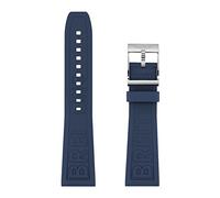 BNCXMO Per bande di guardia Breitling 22mm da 24 mm in gomma per Avenger Navitimer World in gomma Mubbo a tenuta di orologio morbido con fibbia
