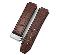 BNCXMO per Cinturini per Orologi, Cinturini in Gomma di Vacchetta 25-19mm Bracciali in Pelle di Vitello Cinturini Sportivi per Uomo e Donna
