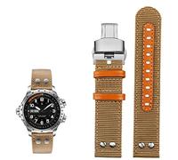 BNCXMO per Hamilton Khaki Aviation Watch H77616533 H70615733 Watch Strap Men Canda di guardia oltre la serie di velocità del vento Nylon Canvas 20mm 22mm