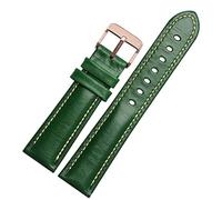 BNCXMO Per il classico Brand Band Fashion Brand Brand Brand Fashion Brand Cink 18mm 20mm 21mm 21mm 22mm bracciale vera Leahther (colore: oro verde-rosa, dimensioni: 22 mm)