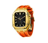BNCXMO Per la serie di bande 8 45mm 44mm uomo donna militare in metallo militare con paraurti resistente allo shock cinturino per iwatch 7/SE/6/5/4 Bel regalo