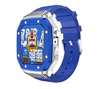 BNCXMO Per una serie di case di banda Serie 8 7 6 5 4 STRAP SILICONE FATTOLA METALLA SE PER IWATCH SERIE 42MM 44 mm 45 mm kit di modifica