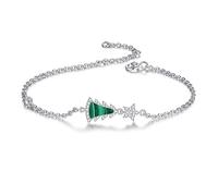 BNCXMO Regali per la festa della mamma925 Bracciale da donna, braccialetto ad albero di Natale, fortunato della moda