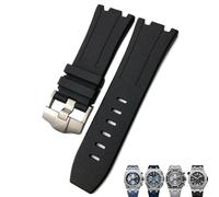 BNCXMO Resina naturale in gomma fluoro da 28 mm Sostituzione della banda di guardia per Audemars Royal Oak Piguet Offshore per AP Watch Strap