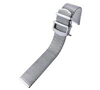 BNCXMO Sostituzione della banda di guardia in acciaio inossidabile da 20 mm 22 mm per pilota IWC Mark18 Cingcio d'oro/oro/20 mm