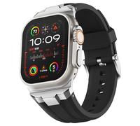 BNCXMO Sport Watch Band , per ultra 2 49mm 45mm 44mm 42 mm, largo robusto 316 litri con connettore in acciaio inossidabile in acciaio inossidabile in silicone per iwatch Ultra 9 8 7 6 5 4 3 SE