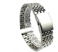 BNCXMO Watch cinghia End curvo solido Rilascio rapido Adatto per 22 mm da 20 mm in metallo in acciaio inossidabile pieghevole fibbia fibbia /16 mm/oro con strumento