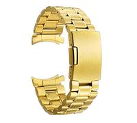 BNCXMO Watch cinghia End curvo solido Rilascio rapido Adatto per 22 mm da 20 mm in metallo in acciaio inossidabile pieghevole fibbia fibbia /16 mm/oro con strumento