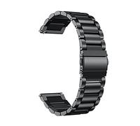 BNCXMO Watch Cinp Meta in metallo in acciaio inossidabile Filla pieghevole Accessori per orologi per orologi a rilascio di rilascio rapido 18mm 20mm 22mm /nero /18 mm