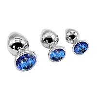 BNE3-Kit da Allenatore In Acciaio Inossidabile di 3 Dimensioni (Blu) Ṕlūg Ḁnàli Ḁnàlé Ḅūṱṱ Ṕlūg ḀnâlêŜêx Pîccólo Dilàtâtore Ânâls Dónna Ḁmǎl Ṕļūgs Plây Ṕlūg Ânâlṕlūg Tóy