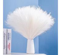 Bnecnet 10 steli di erba della pampa bianca, 45 cm, composizione floreale e riempitivo per vasi bohémien, decorazione per la casa, matrimonio, festa della mamma