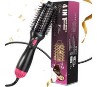 BNEHHOV Spazzola Asciugacapelli per Capelli One-Step Spazzola ad Aria Calda 4 in 1 Spazzola Riscaldata per Asciugare, Lisciare, Volume Capelli 3 Temperature e 2 Livelli di Flusso