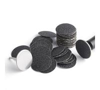 BNG 50 lime di ricambio per piedi con albero a disco abrasivo, cuscinetti abrasivi elettrici autoadesivi per pedicure per la rimozione di calli, talloni screpolati e pelle morta dura, grana 80