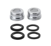 BNGDFDGH 2 pezzi adattatore rubinetto doppio filo M22 interno M24 esterno connettore di trasferimento rubinetto con anello in gomma accessori B2RB