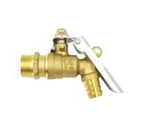 BNGDFDGH Rubinetto in ottone con serratura da 1/2 pollice Dn15 Rubinetto dell'acqua di ricambio for esterni for garage all'esterno di giardini pubblici, luoghi domestici