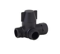 BNGDFDGH Valvola deviatrice for doccia a 3 vie con adattatore G1/2 T for rubinetto e divisore for tubi flessibili for molteplici impostazioni del flusso d'acqua(Black)