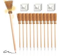 BNGXR 12 Pezzi Matite con Scopa da Strega, Matite in Legno con Scopetta Tatuaggio Fulmine Matite Bacchetta per Feste di Compleanno Magiche, Decorazioni di Halloween