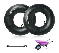 BNGXR 2 pezzi Camera d'aria Monopattino,Camera D'Aria, 3.00-4 Spessore Extra Forzato da Gonfiare Gomma Nero Seminatrice Agricolo,Carrello Porta Attrezzi,Componenti per Scooter