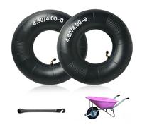 BNGXR 2 pezzi Camera d'aria Monopattino,Camera D'Aria, Spessore Extra Forzato da Gonfiare Gomma Nero Seminatrice Agricolo,Carrello Porta Attrezzi,Componenti per Scooter (4.80/4.00-8)