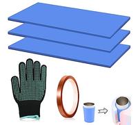 BNGXR 3 Pezzi Portabicchieri in Silicone, Confezione in Silicone del Pressatore Della Tazza per Il Pressatore Della Tazza Della Macchina di Sublimazione Della Tazza (con i guanti)