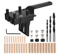 BNGXR 44 Pezzi Dima per Fori a Tasca, 6/8/10mm dima per spinatura legno, Portatile per Chiodi in Legno a Mano, guida di foratura puncher locator, per progetti fai-da-te o di falegnameria