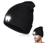 BNGXR Berretto con Luce LED, Cappello Uomo Donna Invernali, Berretto a 3 Livelli di Luminosit LED Berretto Lavorato a Maglia, Ricaricabile, USB, per l'inverno, per Corsa,Escursionismo, Campeggio