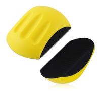 BNGXR Blocco di levigatura Manuale, Rotella di Lucidatura a Forma di Mouse, Platorello Gancio e Anello Manuale Blocchi Abrasivi per Dischi, per la Riparazione di Mobili e Carpenteria (5 Pollici)