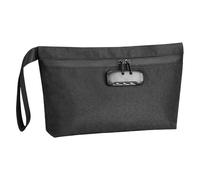 BNGXR Borsa Antiodore con Chiusura a Combinazione, Borsa a Prova di Odore con Serratura, Impermeabile, Foderata in Carbonio, Borsa Portatile con Maniglia, Contenitore per Riporre Oggetti (nero)